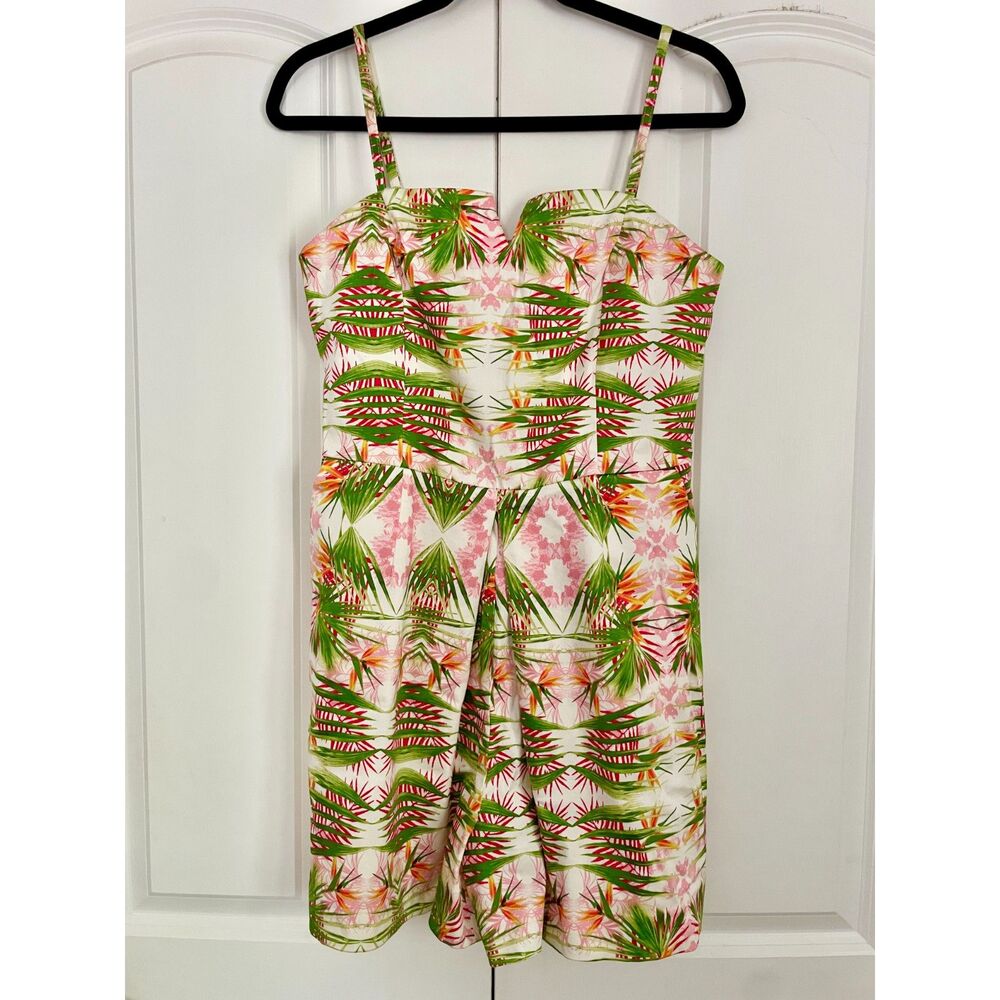 INC International Concepts Tropical Vacation Romper Size 8 Removable Straps